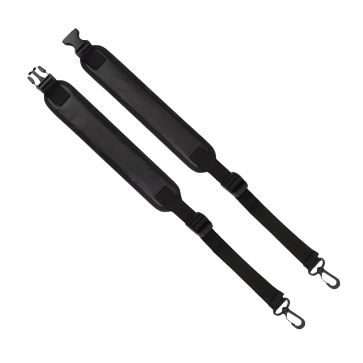 Detachable padded shoulder strap with metal clips