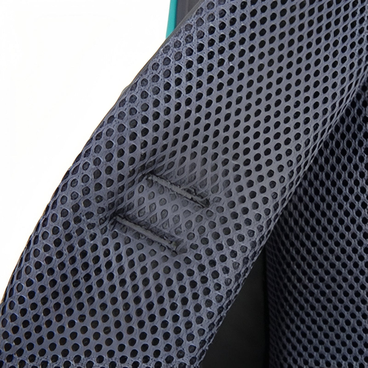 Close-up of the breathable mesh on the back panel